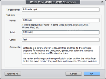 WinX Free WMV to PSP Converter screenshot 8