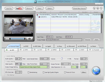WinX HD Video Converter Deluxe screenshot