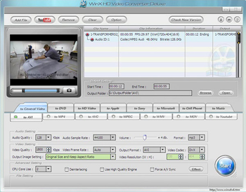 WinX HD Video Converter Deluxe screenshot 2