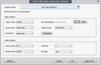 WinX HD Video Converter Deluxe screenshot 10