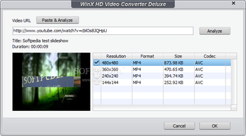 WinX HD Video Converter Deluxe screenshot 2