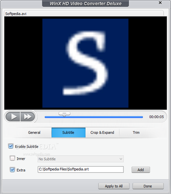 WinX HD Video Converter Deluxe screenshot 5