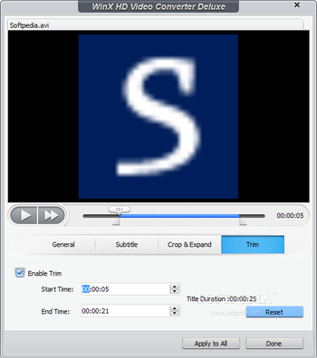 WinX HD Video Converter Deluxe screenshot 7