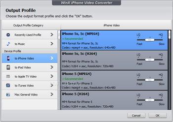 WinX iPhone Video Converter screenshot 2