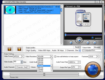 WinX IPOD 3GP PSP PDA MP4 Video Converter screenshot 3