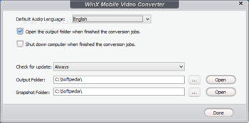 WinX Mobile Video Converter screenshot 10