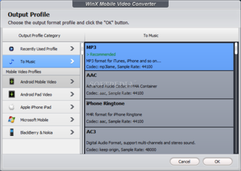 WinX Mobile Video Converter screenshot 7