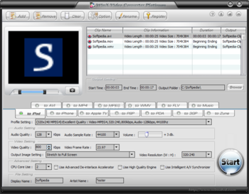 WinX Video Converter Platinum screenshot