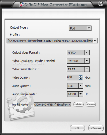 WinX Video Converter Platinum screenshot 3