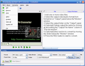 WinXMedia AVI/WMV MP4 Converter screenshot 2