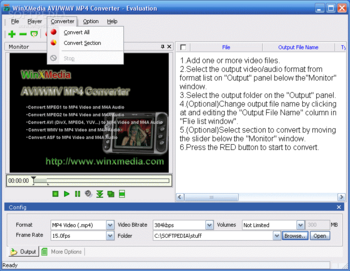 WinXMedia AVI/WMV MP4 Converter screenshot 3
