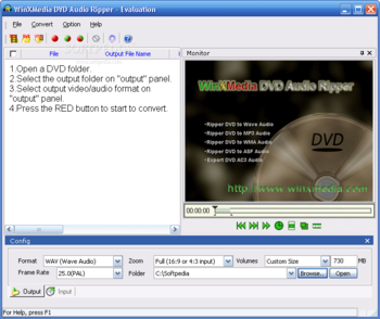 WinXMedia DVD Audio Ripper screenshot