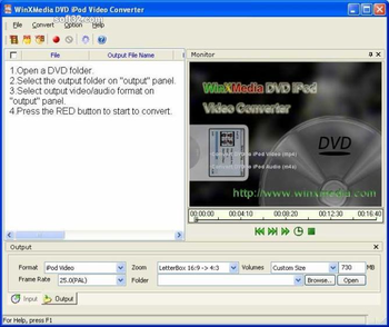 WinXMedia DVD iPod Video Converter screenshot 2