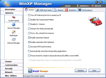 WinXP Manager screenshot 14