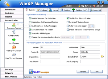 WinXP Manager screenshot 33
