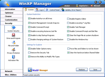 WinXP Manager screenshot 43