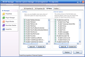 WinXP Manager screenshot 62