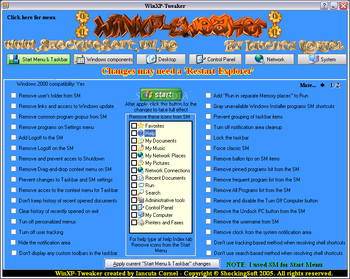 WinXP-Tweaker screenshot 2