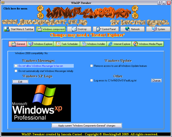 WinXP-Tweaker screenshot 3
