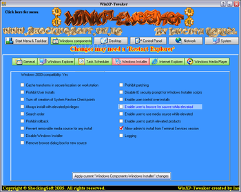 WinXP-Tweaker screenshot 7