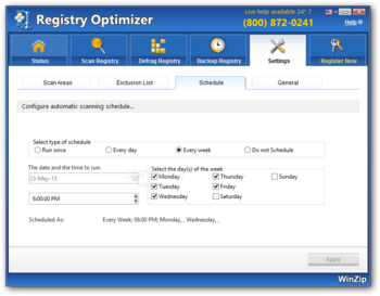 WinZip Registry Optimizer screenshot 11