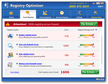 WinZip Registry Optimizer screenshot 4