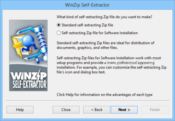 WinZip Self-Extractor screenshot