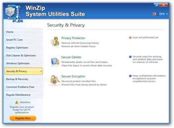 WinZip System Utilities Suite screenshot 10