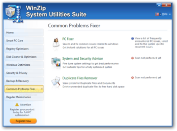 WinZip System Utilities Suite screenshot 12