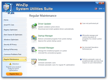 WinZip System Utilities Suite screenshot 13