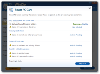 WinZip System Utilities Suite screenshot 3