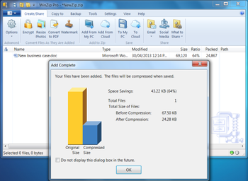 WinZip screenshot 2