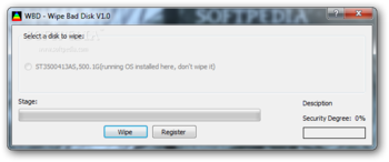 Wipe Bad Disk screenshot