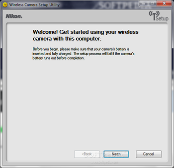 Wireless Camera Setup Utility screenshot