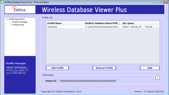 Wireless Database Viewer Plus screenshot