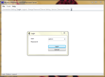 Wireless Information And Entertainment Server screenshot