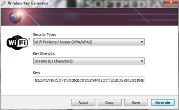 Wireless Key Generator screenshot