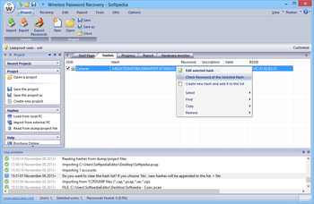 Wireless Password Recovery screenshot