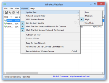 WirelessNetView screenshot 3