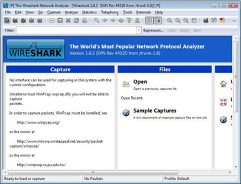 Wireshark Portable screenshot