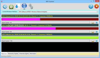 WiScan screenshot