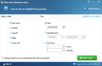 Wise Auto Shutdown screenshot