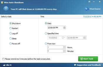 Wise Auto Shutdown screenshot