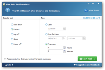 Wise Auto Shutdown screenshot 3