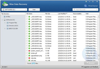 Wise Data Recovery screenshot