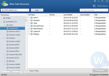 Wise Data Recovery screenshot 3