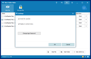 Wise Folder Hider screenshot 2