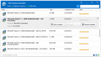 Wise Program Uninstaller screenshot