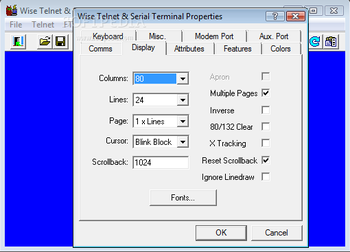 Wise Telnet and Serial Terminal Emulator screenshot 2