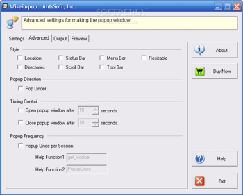 WisePopup screenshot 2